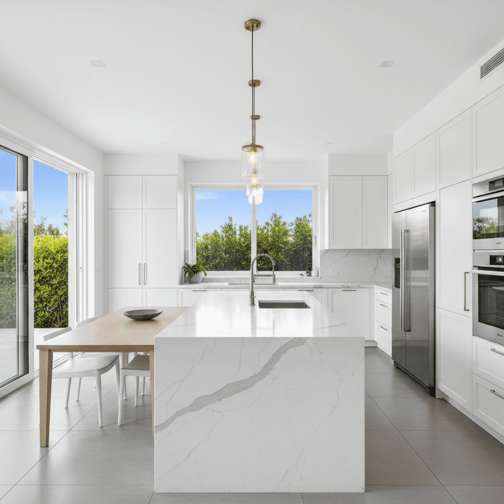 Decluttered real estate photo