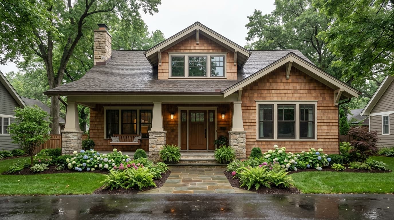 Craftsman Bungalow in daytime