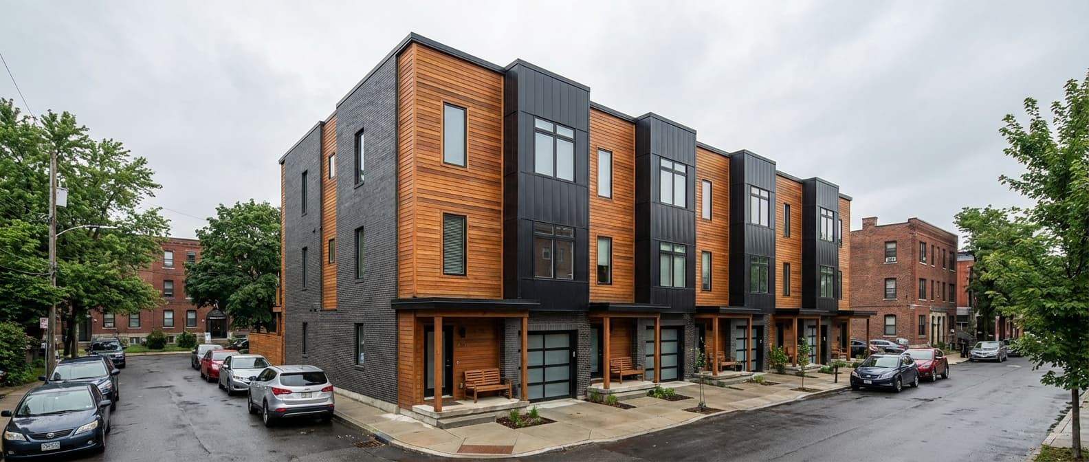 Townhouse in daytime