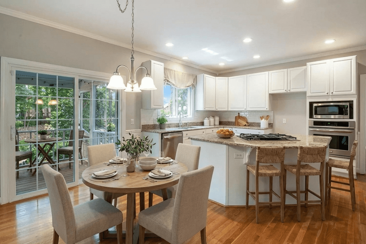 Beautifully staged room with AI virtual staging