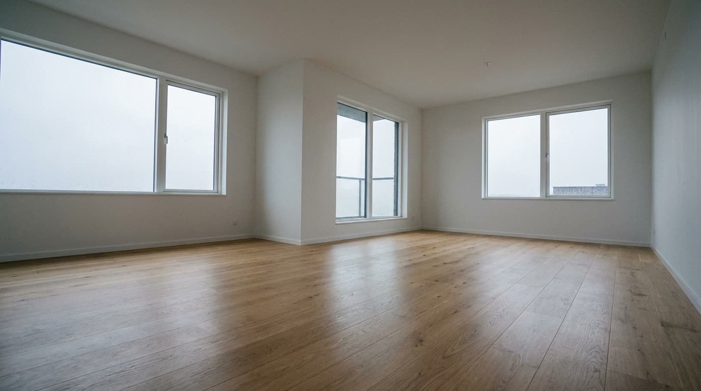 Empty kitchen before staging